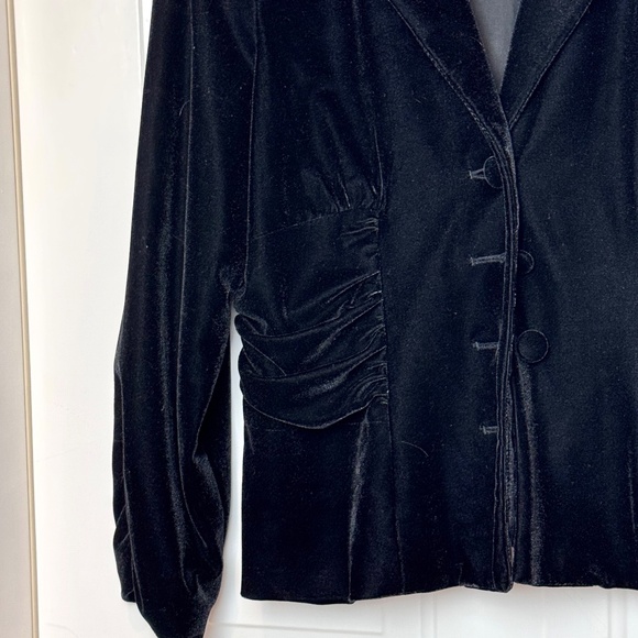 Susan Lewis Black Velvet Jacket Blazer, Ladies Size PXL - Picture 2 of 7